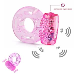 Anillo Desechable Rosado Con Vibración
