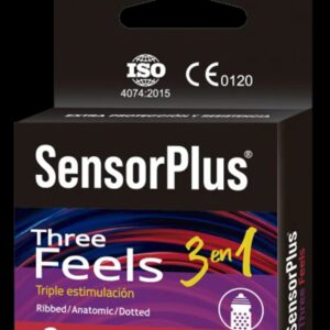 Preservativo Sensor Plus Three Feels 3 en 1